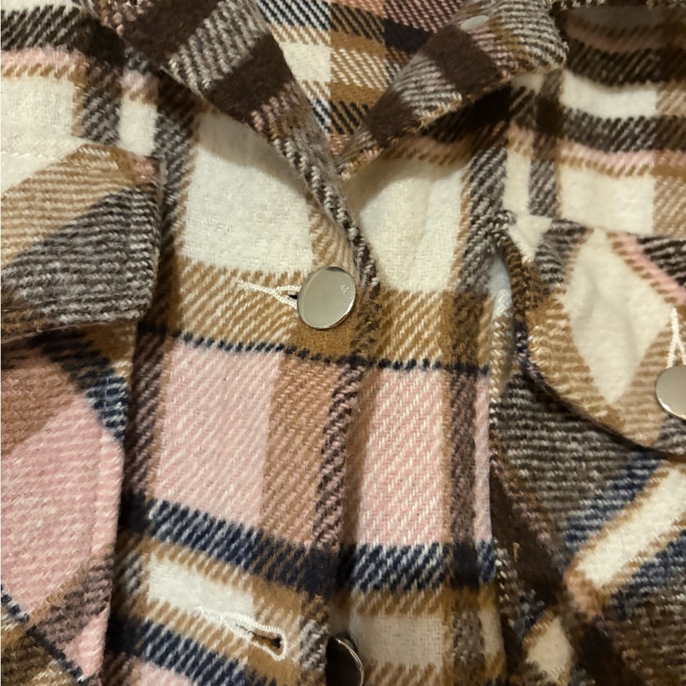 Plaid Button-Up Jacket - Picture 3 of 4